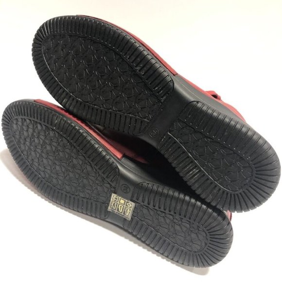 Spring Step Women’s Yaple, Red Leather Zip Booties, Size EU 38, US 7.5-8M - Picture 5 of 6